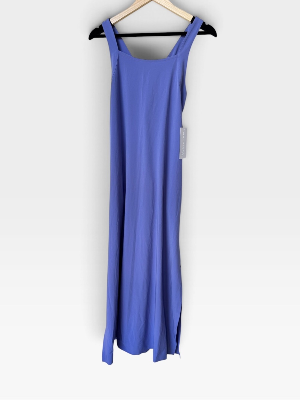 NWT Athleta Arrival Athletic Maxi Dress in Adonis Blue Purple Periwinkle, size S
